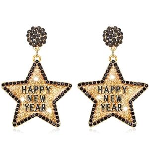 ❄️50% OFF❄️🌟 HAPPY NEW YEAR 🌟 Dangle Star Earrings, NEW